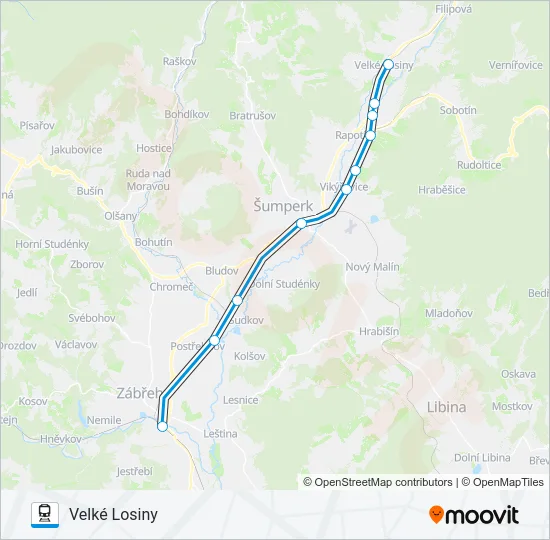OS 13028 Train Line Map