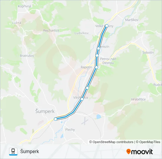 OS 13037 Train Line Map