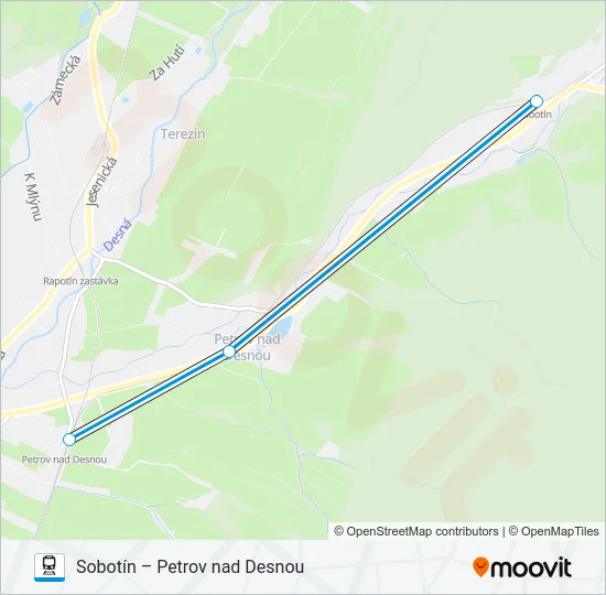 OS 13059 Train Line Map
