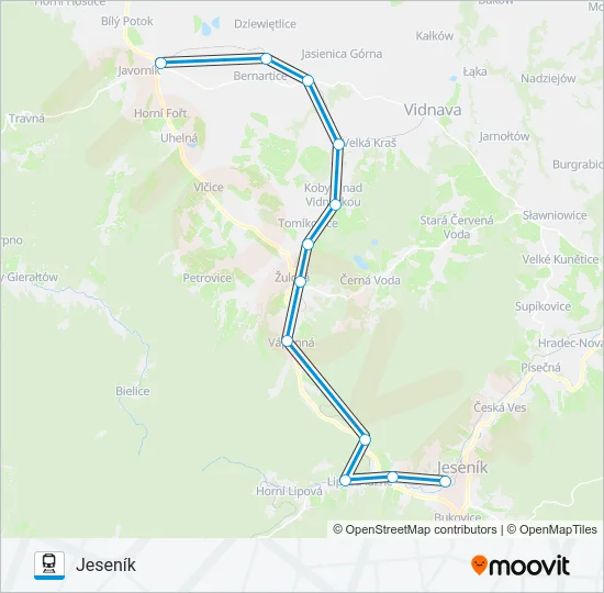 OS 13607 Train Line Map