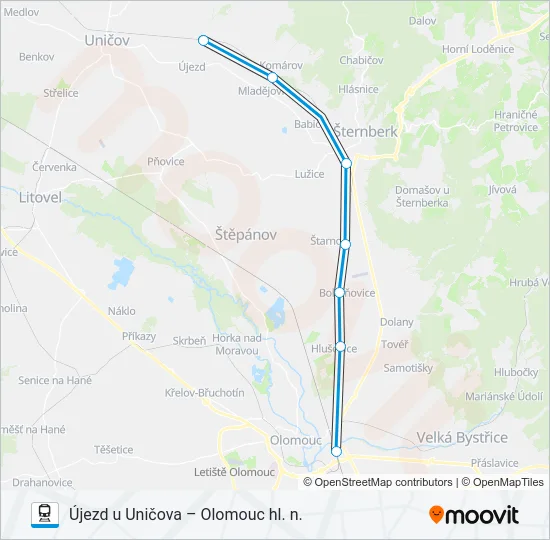 OS 13704 Train Line Map