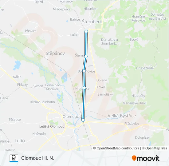 OS 13710 Train Line Map