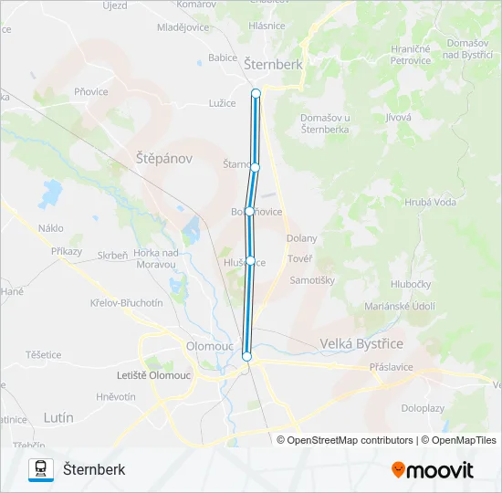 OS 13711 Train Line Map