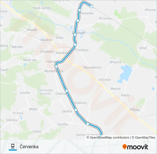 OS 13802 Train Line Map