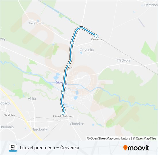 Поезд OS 13842: карта маршрута