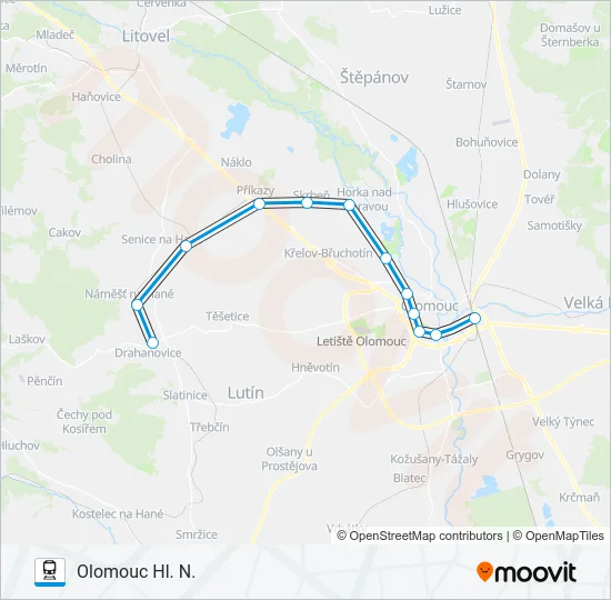 OS 14026 Train Line Map