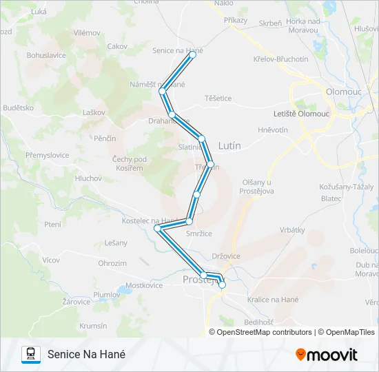OS 14060 Train Line Map