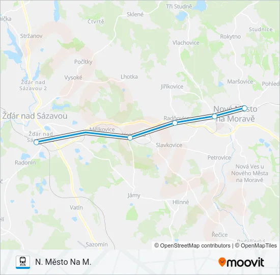 OS 14965 Train Line Map