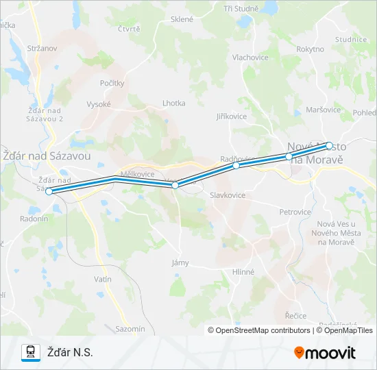 OS 14966 Train Line Map