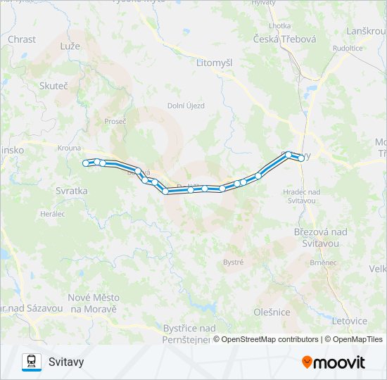 Поезд OS 15237: карта маршрута