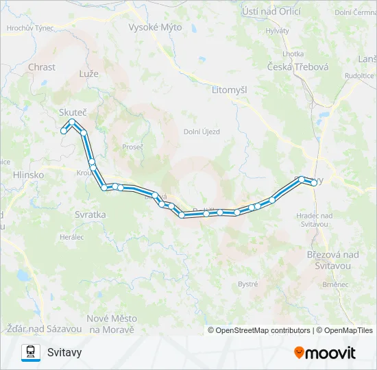 Поезд OS 15259: карта маршрута