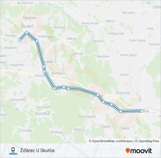 Поезд OS 15272: карта маршрута