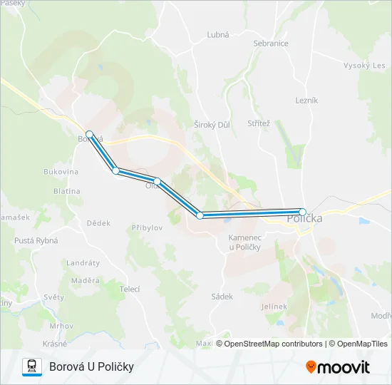 OS 15282 Train Line Map