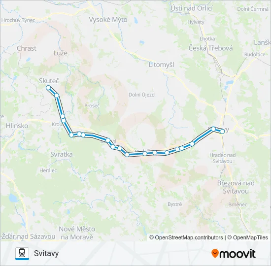 Поезд OS 15297: карта маршрута