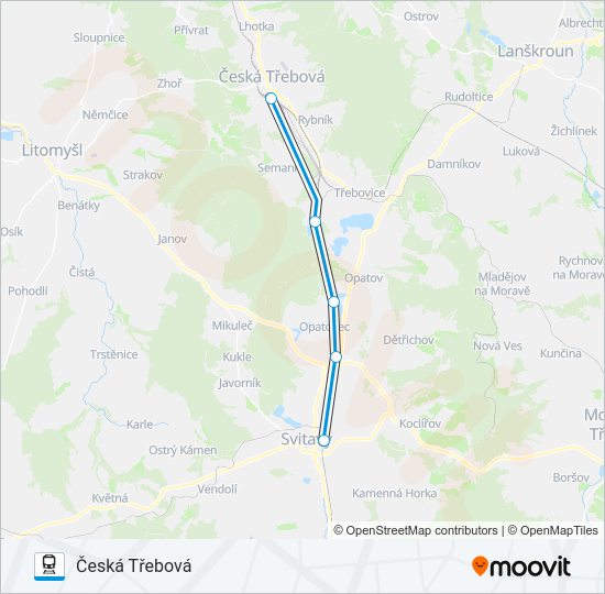 Поезд OS 15380: карта маршрута