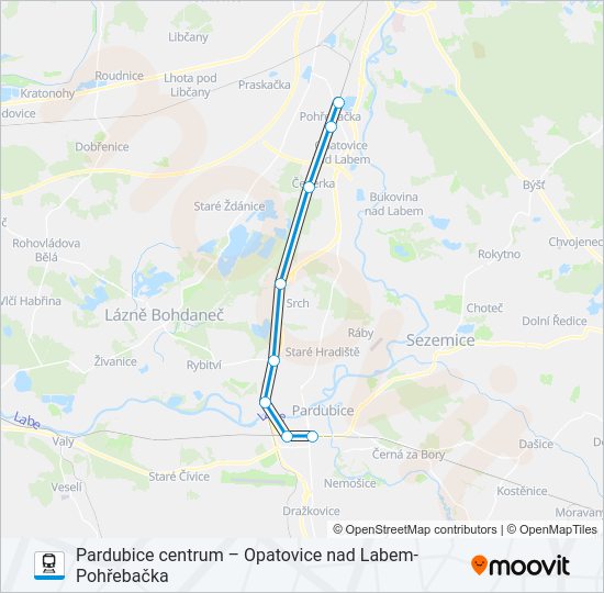 Поезд OS 16256: карта маршрута