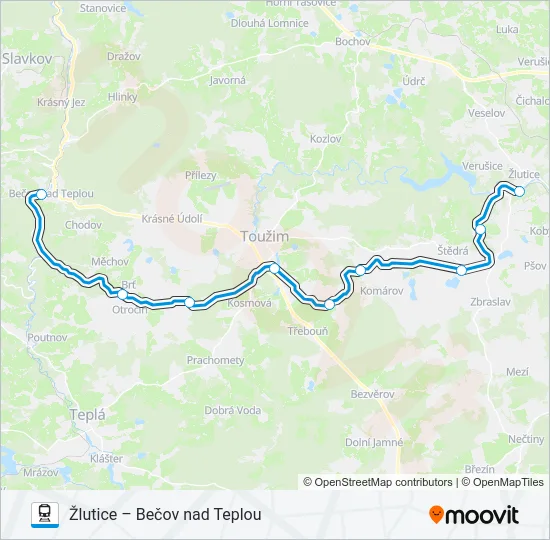 OS 16712 Train Line Map