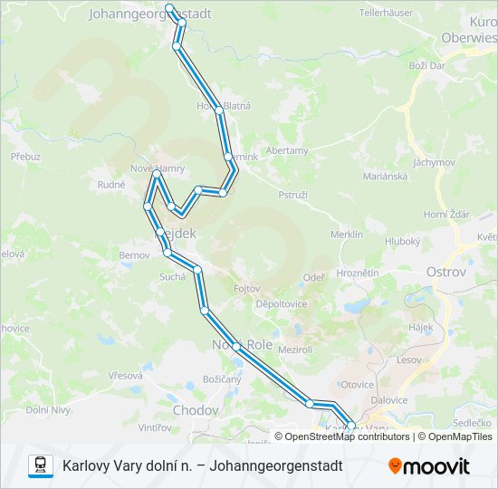 Поезд OS 17112: карта маршрута