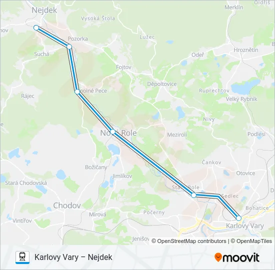 Поезд OS 17130: карта маршрута