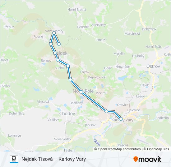 Поезд OS 17137: карта маршрута