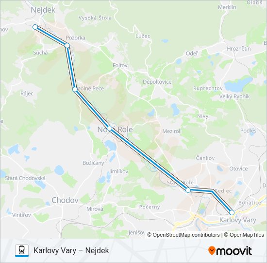 Поезд OS 17156: карта маршрута