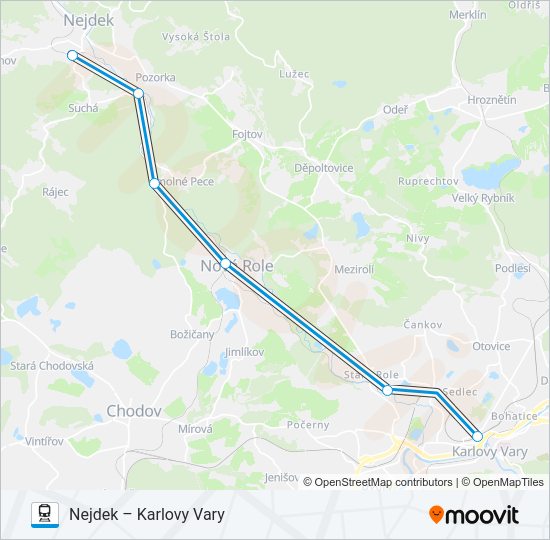 Поезд OS 17157: карта маршрута