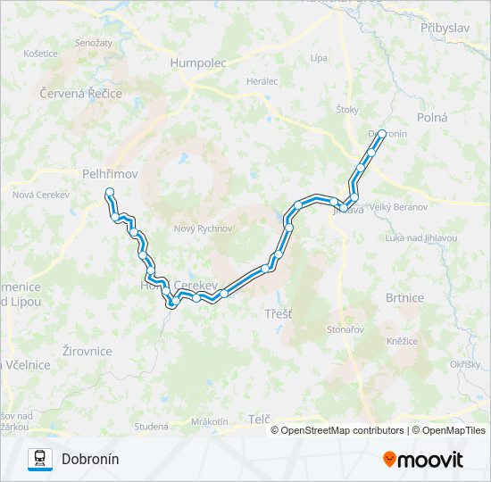 Поезд OS 18408: карта маршрута