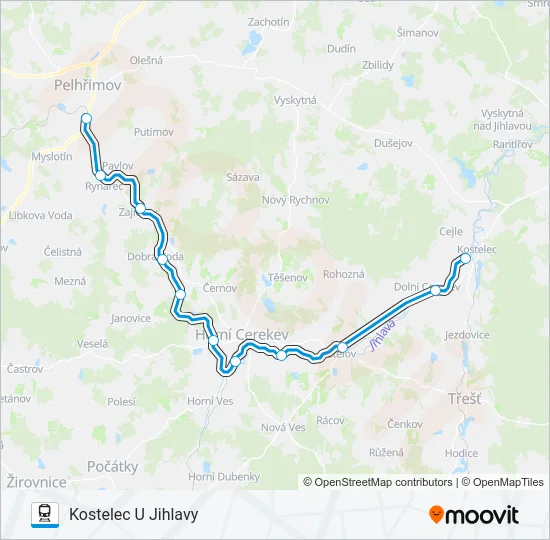 OS 18418 Train Line Map