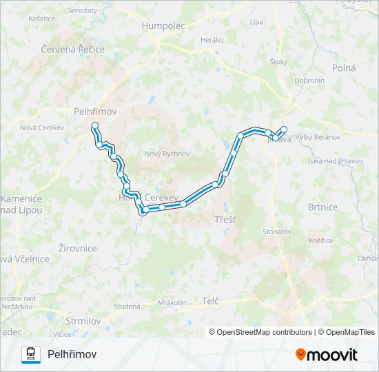 OS 18421 Train Line Map