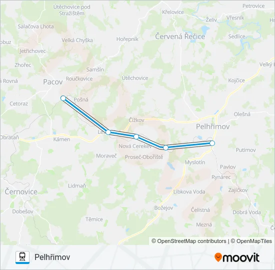 OS 18422 Train Line Map