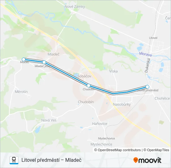 Поезд OS 23803: карта маршрута