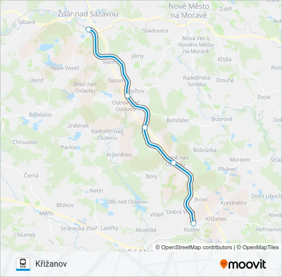 OS 24609 Train Line Map