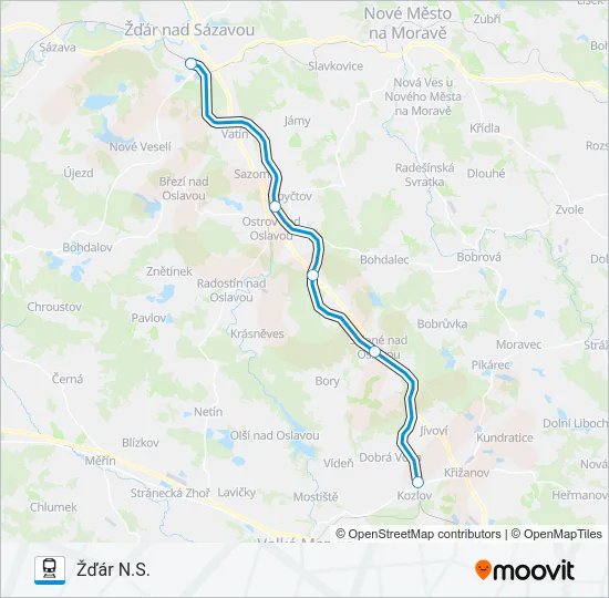 OS 24614 Train Line Map