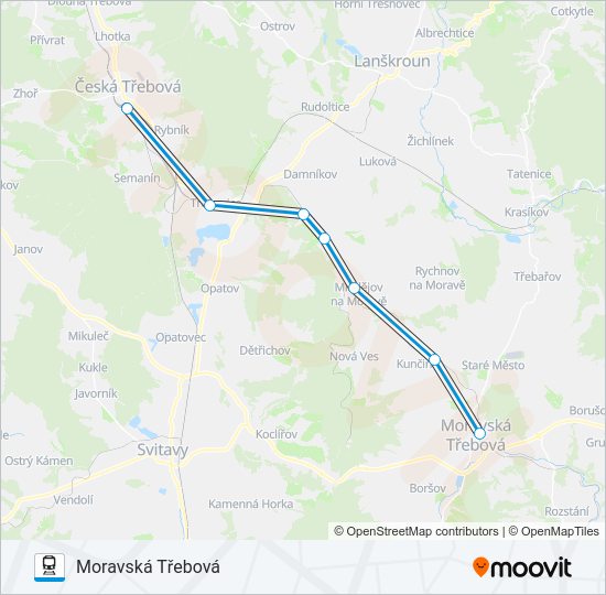 Train OS 24769: карта маршрута