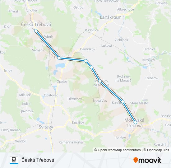 Поезд OS 24770: карта маршрута