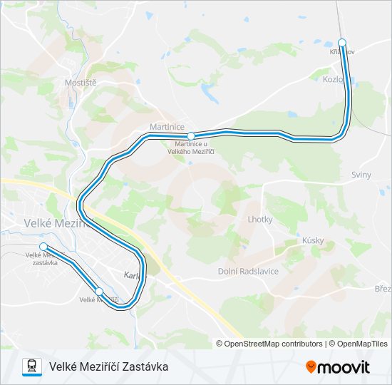 Поезд OS 24945: карта маршрута