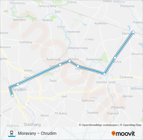 OS 25045 Train Line Map