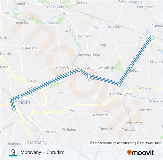 Поезд OS 25047: карта маршрута