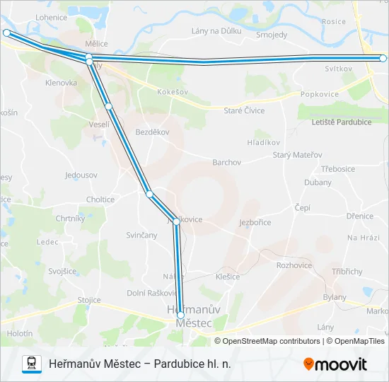 OS 25062 Train Line Map