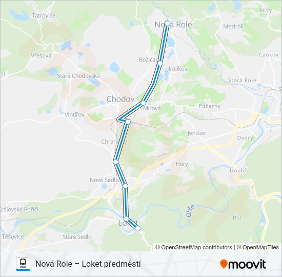 Поезд OS 27112: карта маршрута