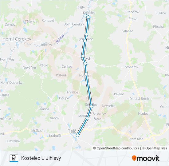 Поезд OS 28302: карта маршрута
