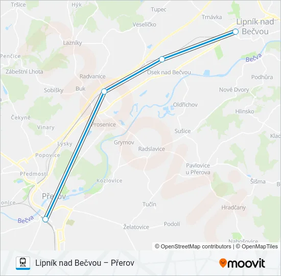 OS 103338 Train Line Map