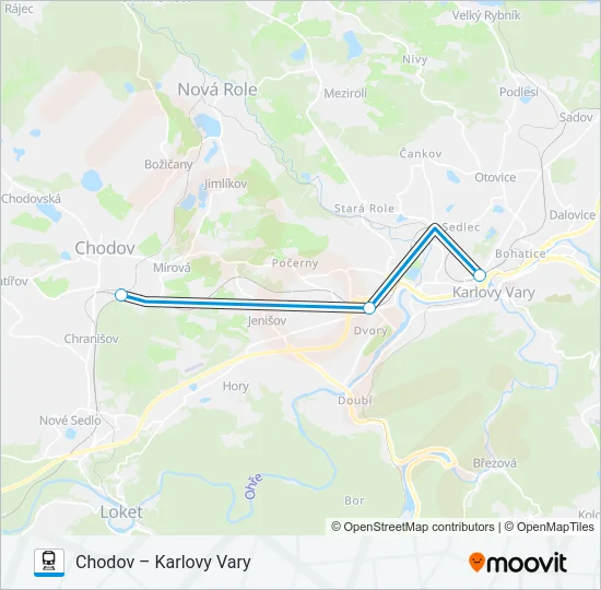 Поезд OS 107065: карта маршрута