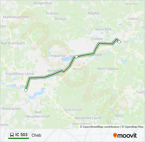 Автобус IC 503: карта маршрута