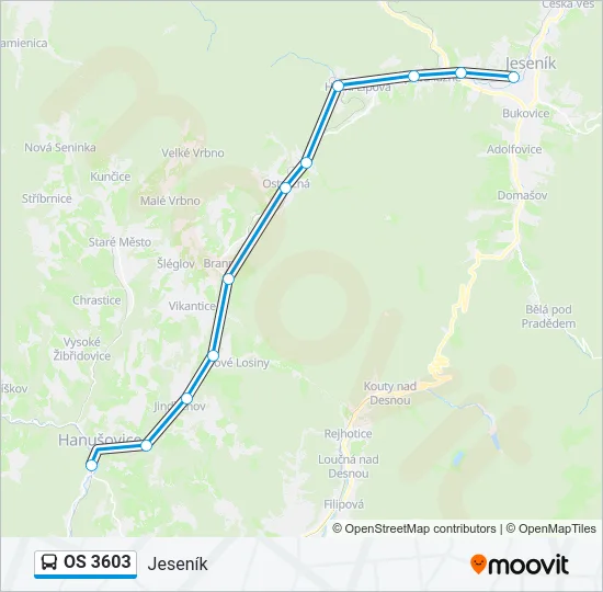 OS 3603 Bus Line Map