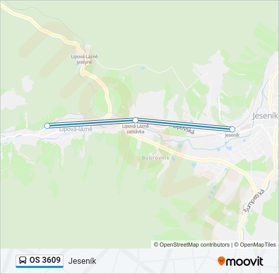 OS 3609 Bus Line Map