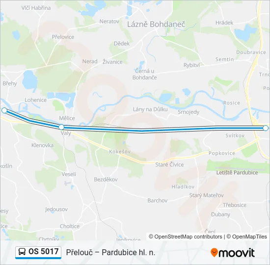 OS 5017 Bus Line Map