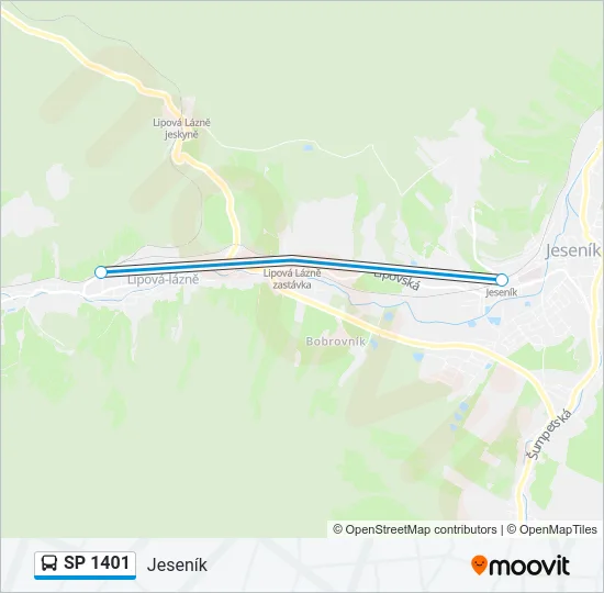 SP 1401 Bus Line Map