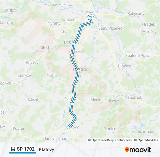 SP 1702 Bus Line Map