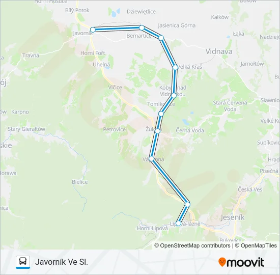 OS 13616 Bus Line Map